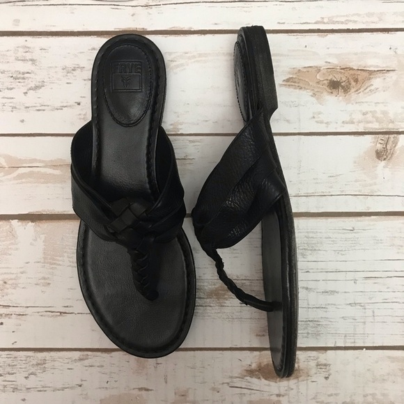 Frye Carson Twisted Leather Thong B3-1-2-28 - Picture 1 of 6